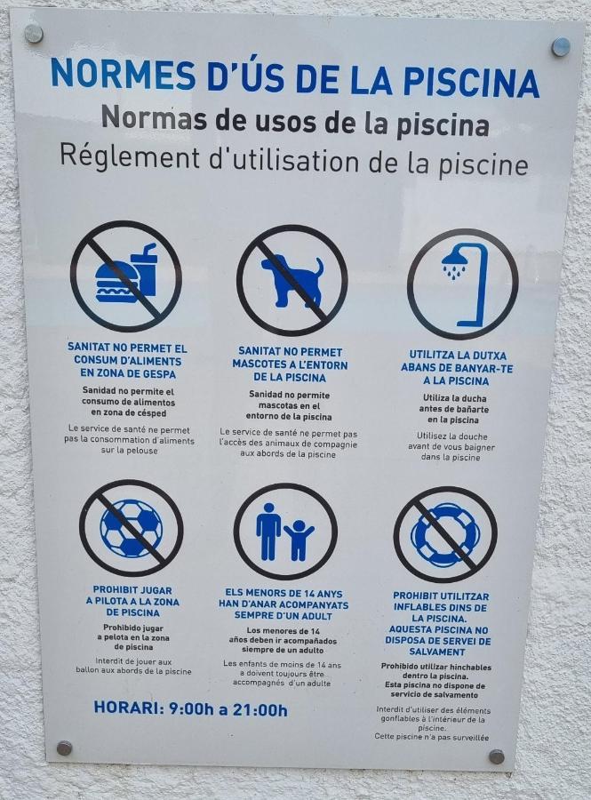 Apartamento familiar con piscina y wifi L' Escala Esterno foto